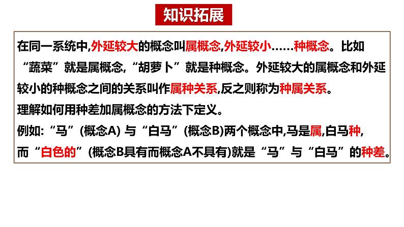 4.2明确概念的方法课件2022-2023学年统编版高中政治选择性必修三逻辑与思维08