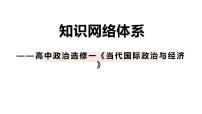 当代国际政治与经济 知识体系 课件-2023届高考政治二轮复习统编版选择性必修一