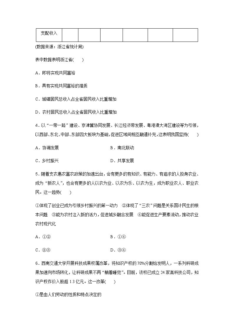 高中政治学业水平合格性考试演练测评(四)含答案02