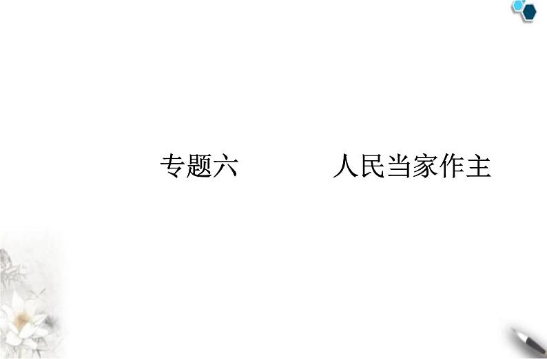 高中政治学业水平合格性考试专题六人民当家作主课件01