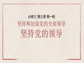 3.1坚持党的领导课件-2022-2023学年高中政治统编版必修三政治与法治