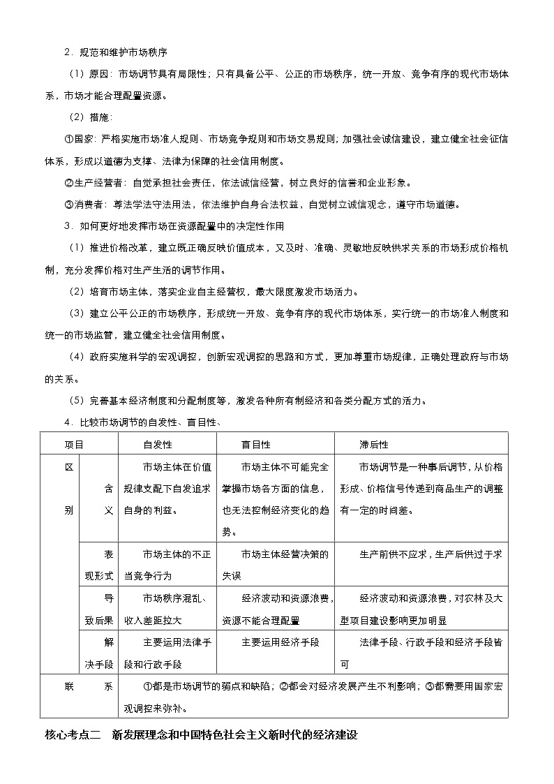 （新高考）高考政治二轮精品专题四 经济发展与对外开放(考点清单)02