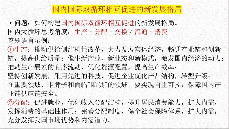 构建国内国际双循环新发展格局 课件-2023届高考政治时政热点备考第6页