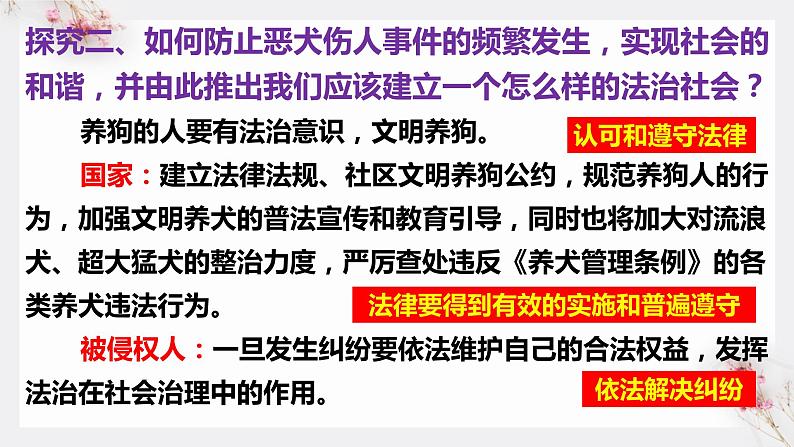 高中政治统编版必修三8.3法治社会 课件08