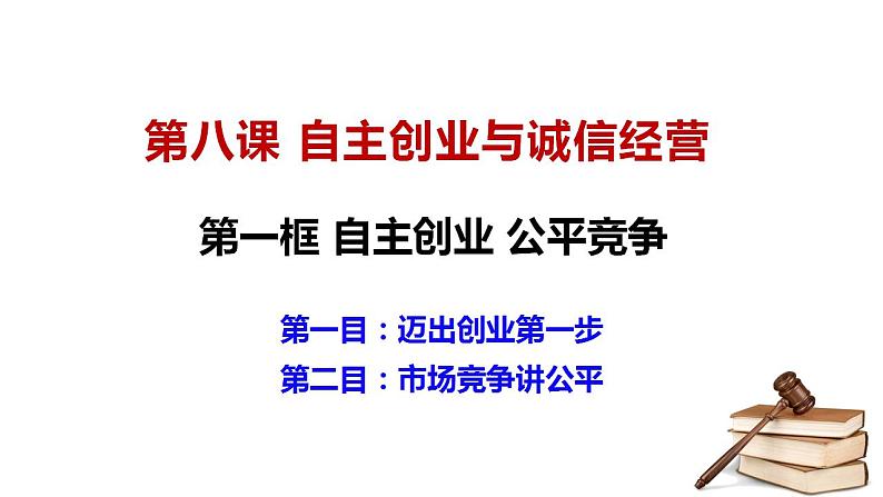 8.1 自主创业 公平竞争 课件-2022-2023学年高中政治统编版选择性必修二法律与生活02