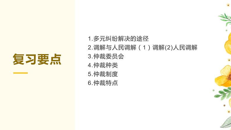 单元复习04 社会争议解决【过知识】-2022-2023学年高二政治单元复习（统编版选择性必修2） 课件08