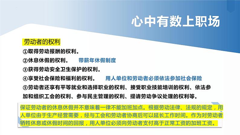 2023年高考政治二轮复习选择性必修二《法律与生活》第三单元 就业与创业 单元复习课件第8页