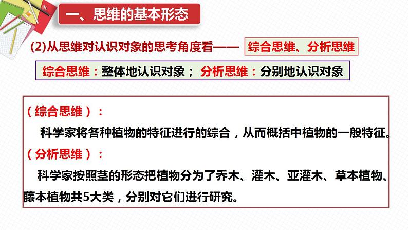 1.2思维形态及其特征课件-2022-2023学年高中政治统编版选择性必修三逻辑与思维06