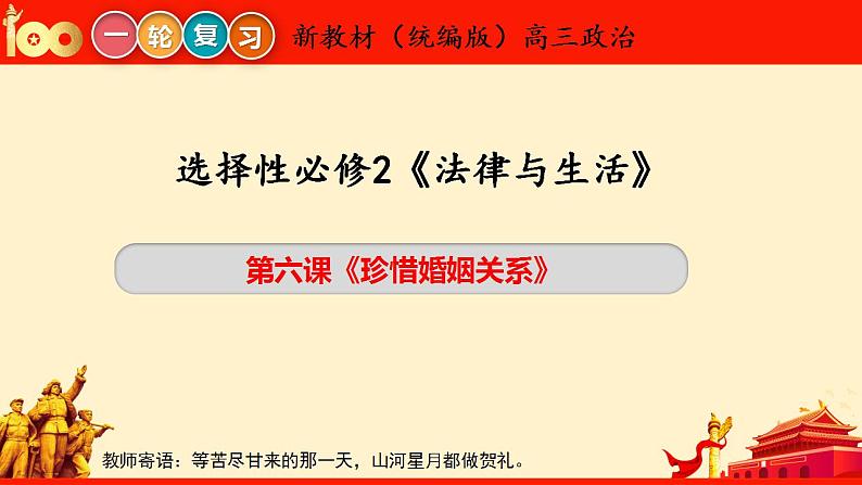 第六课 珍惜婚姻关系（课件）2023届高考政治一轮复习（统编版选择性必修2）03