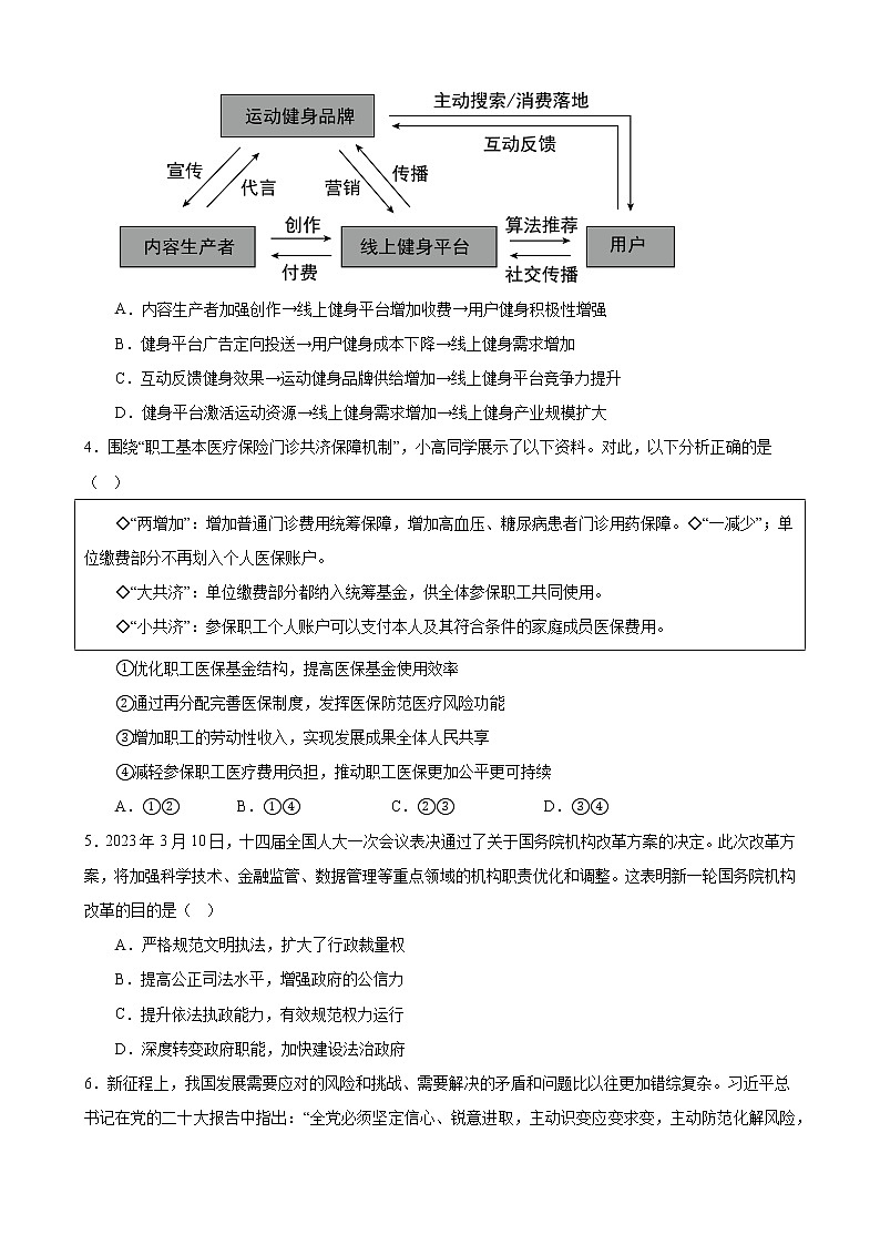 江苏省海头高级中学高三政治4月份学情检测试卷第2页