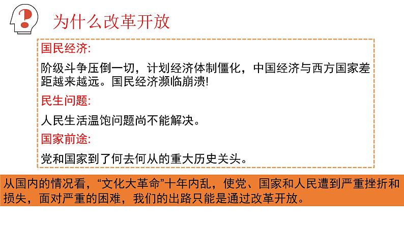 2022-2023学年高中政治统编版必修一3-1伟大的改革开放 课件第6页