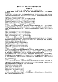 广东省惠州市2023届高三政治下学期一模试题（Word版附答案）