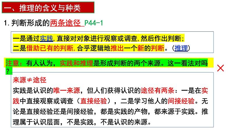 6.1推理与演绎推理概述 课件-高中政治统编版选择性必修三逻辑与思维第8页