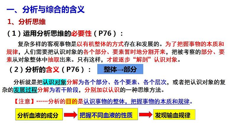 8.2+分析与综合及其辩证关系+课件-2022-2023学年高中政治统编版选择性必修三逻辑与思维第5页