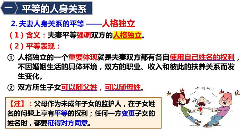 6.2 夫妻地位平等 课件-高中政治统编版选择性必修二法律与生活第5页