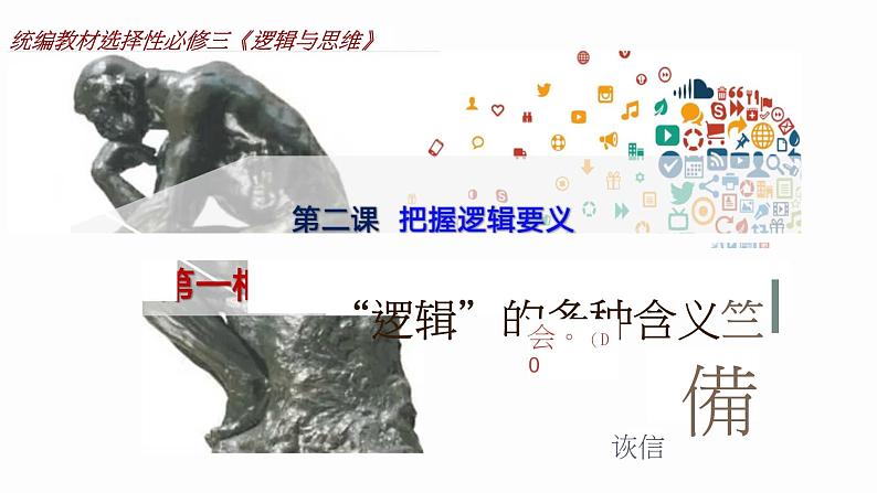 2.1 “逻辑”的多种含义 课件-高中政治统编版选择性必修三逻辑与思维第2页