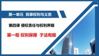 高中政治 (道德与法治)人教统编版选择性必修2 法律与生活权利保障 于法有据教课课件ppt