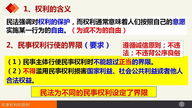 4.2 权利行使 注意界限 课件-2022-2023学年高中政治统编版选择性必修二法律与生活第6页