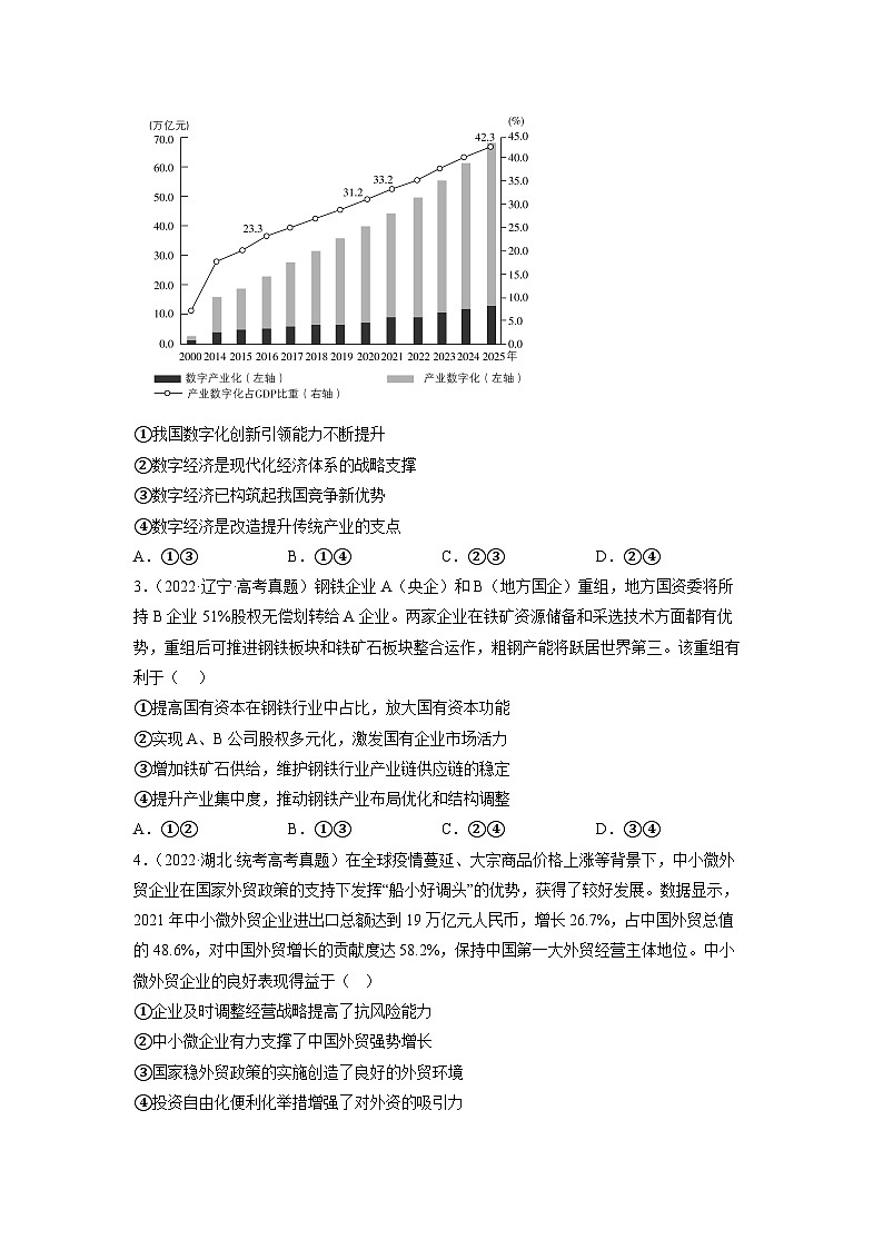 真题重组卷05——2023年高考政治真题汇编重组卷（河北专用）（原卷版）第2页
