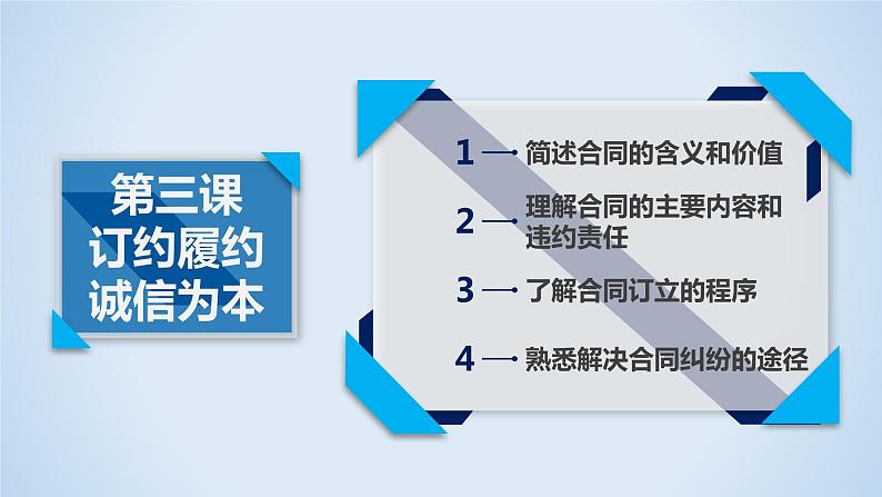 第三课 订约履约 诚信为本 课件-2023届高考政治一轮复习统编版选择性必修二法律与生活02