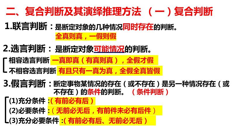 推理专题复习课件-2023届高考政治二轮复习统编版选择性必修三逻辑与思维07