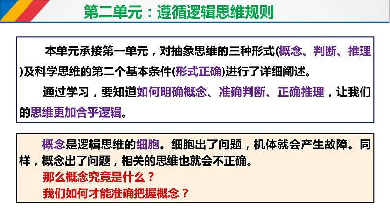 4.1概念的概述  课件-高中政治统编版选择性必修三逻辑与思维01