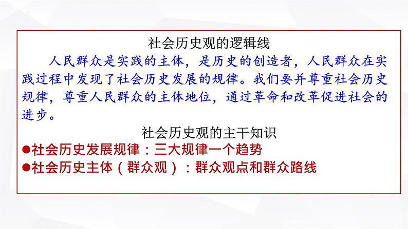 第十一课 寻觅社会的真谛 课件-2023届高考政治二轮复习人教版必修四生活与哲学第3页