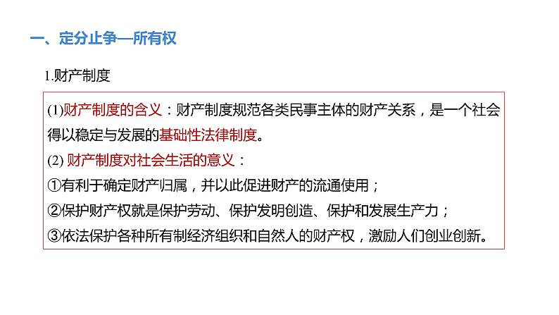 2.1 保障各类物权-高中思想政治部编版选择性必修2精品课件第6页