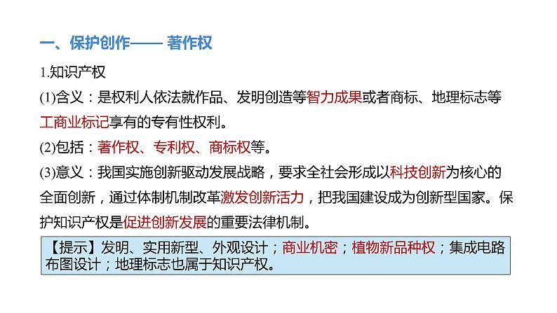 2.2 尊重知识产权-高中思想政治部编版选择性必修2精品课件第5页