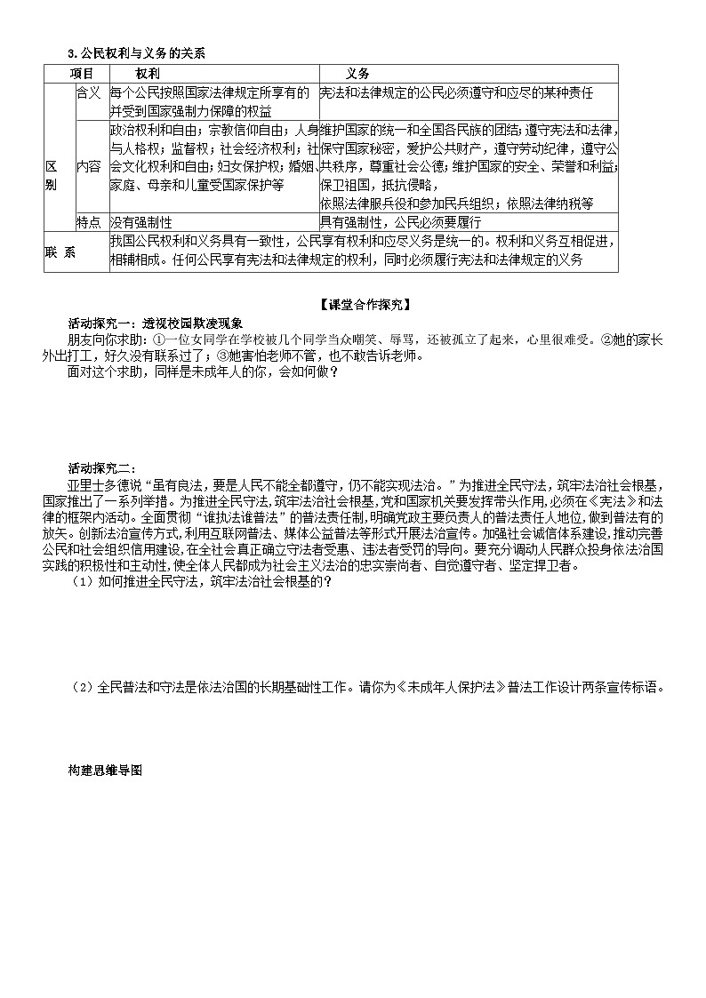 2022-2023学年高中政治统编版必修三政治与法治 9.4全民守法 学案(1)02