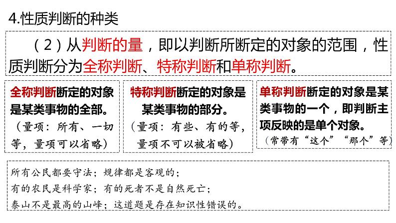 5.2 正确运用简单判断 课件-高中政治统编版选择性必修三逻辑与思维第6页