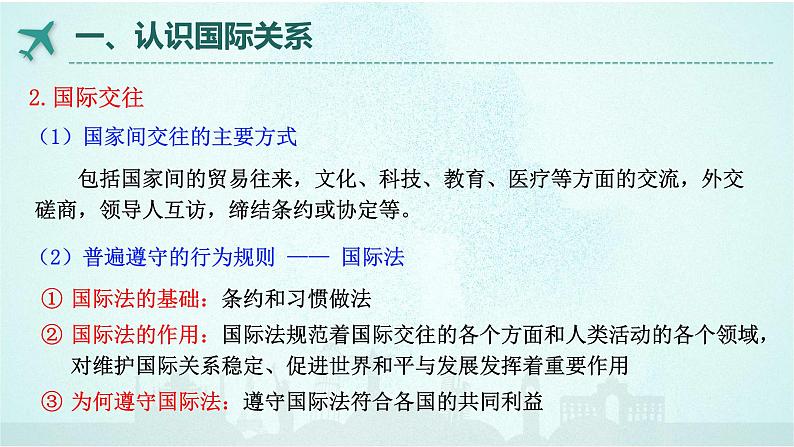 3.2 国际关系 课件-高中政治统编版选择性必修一当代国际政治与经济06