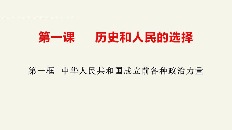 1.1中华人民共和国成立前各种政治力量精品课件-2022-2023学年高中政治统编版必修三第4页