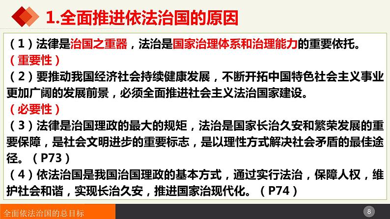7.2全面依法治国的总目标与原则（课件+视频）-高中政治统编版必修308