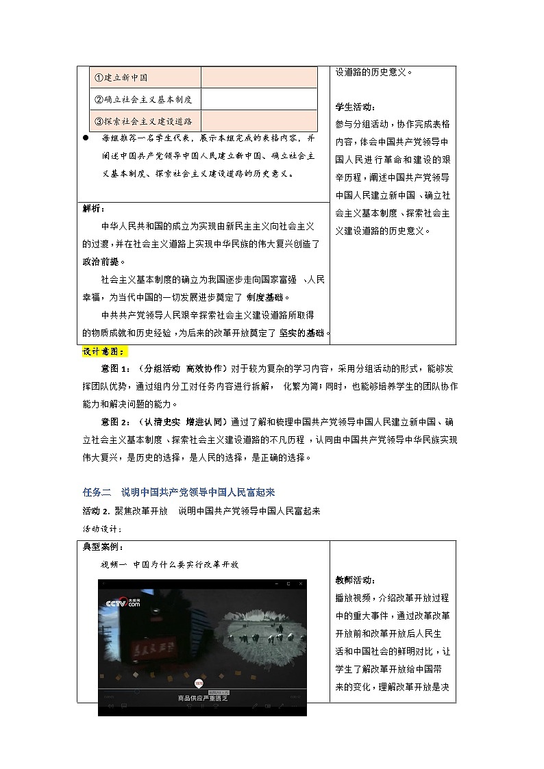 高中政治统编版必修三政治与法治1.2 中国共产党领导人民站起来、富起来、强起来  (4) 教案02