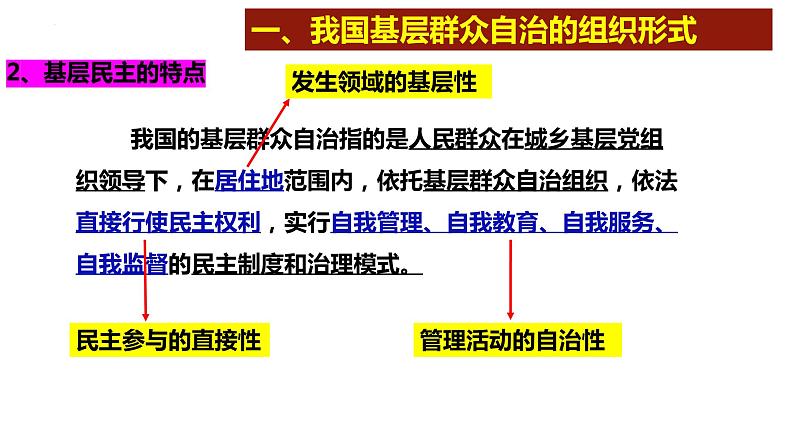 6.3 基层群众自治制度 课件-高中政治统编版必修305