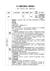 高中政治 (道德与法治)人教统编版选择性必修2 法律与生活第二单元 家庭与婚姻第五课 在和睦家庭中成长家和万事兴教学设计及反思