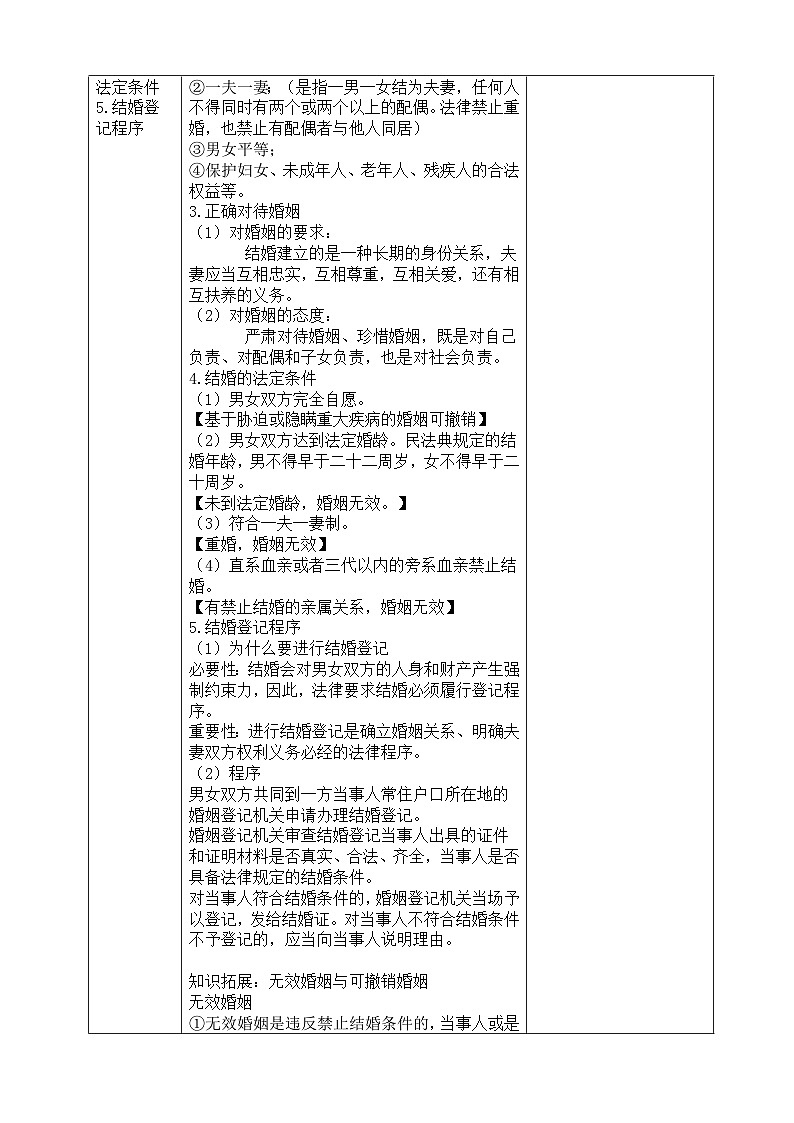 2022-2023学年高中政治统编版选择性必修二法律与生活6.1法律保护下的婚姻教案03