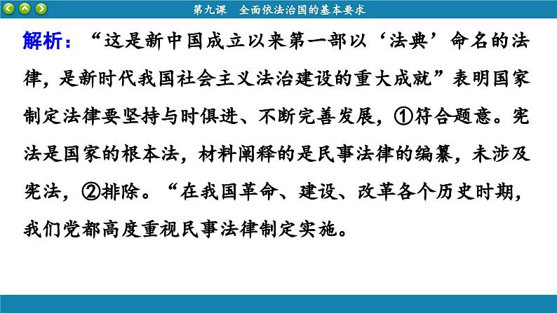 第九课 全面依法治国的基本要求 综合训练（课件PPT）第4页