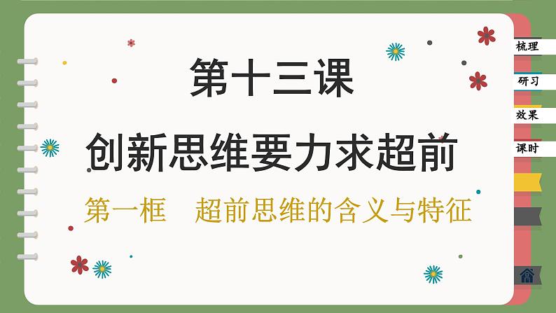 13.1 超前思维的含义与特征（课件PPT）01