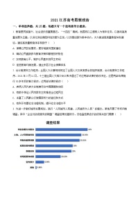 精品解析：江苏省2021年高考政治试题（原卷版）