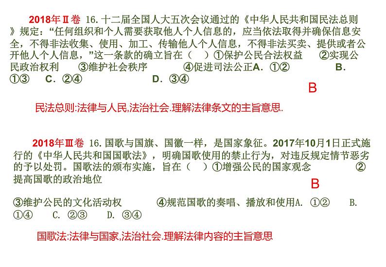 依法治国专题复习-2023年高中政治复习人教版课件PPT03