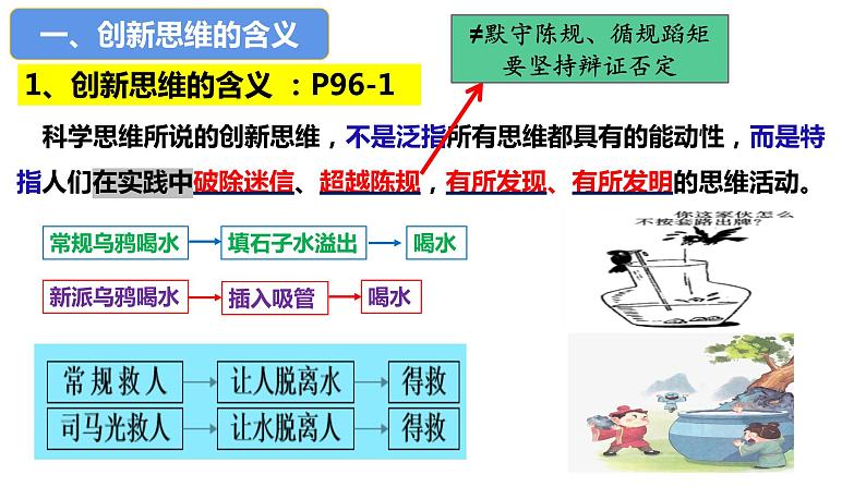 高中政治统编版选择性必修三11.1创新思维的含义与特征课件PPT第7页