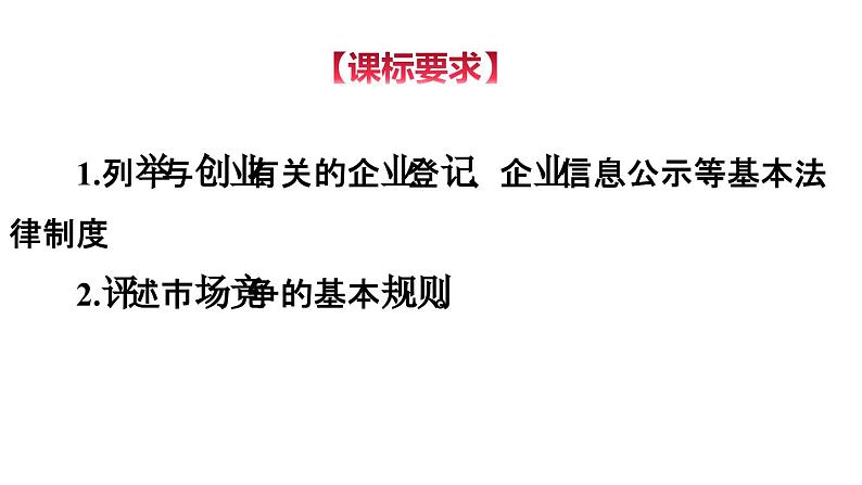 8-1 自主创业   公平竞争 -高二政治同步备课系列（部编版选择性必修二） 课件PPT第3页