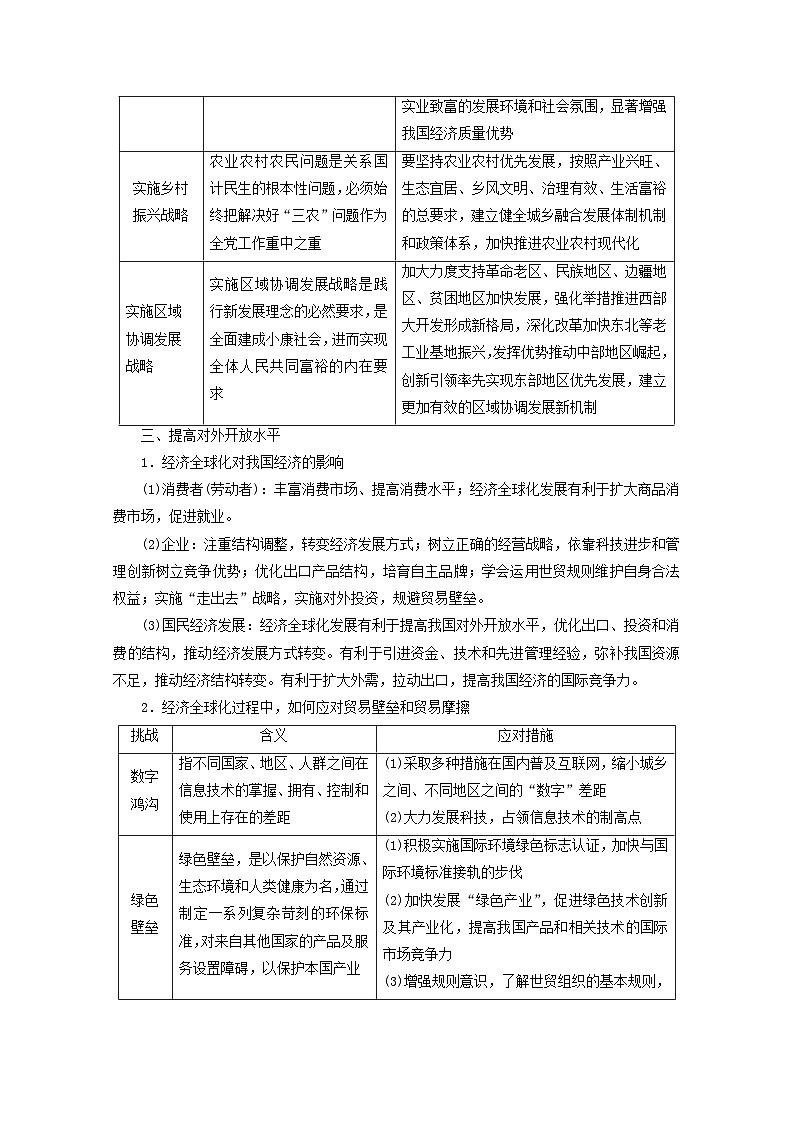 2022版高考政治一轮复习第四单元发展社会主义市抄济整合提升学案新人教版必修1第2页