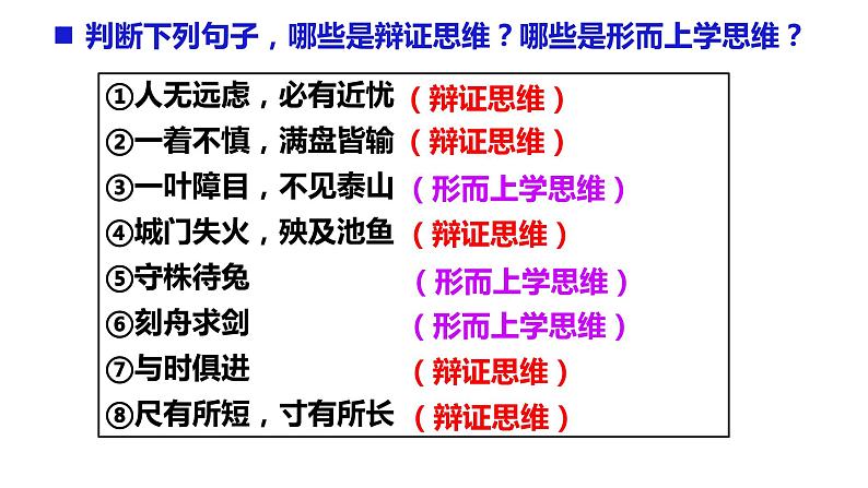 8.1辩证思维的含义与特征  课件-高中政治统编版选择性必修3逻辑与思维第6页