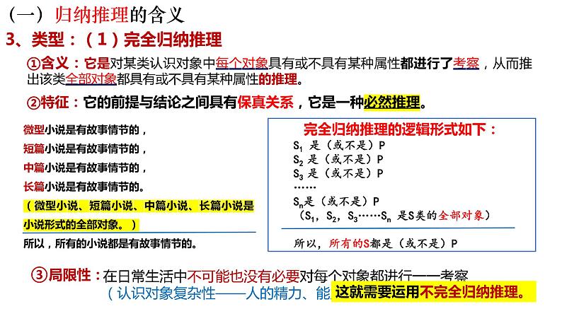 7.1 归纳推理及其方法 课件-高中政治统编版选择性必修三逻辑与思维06