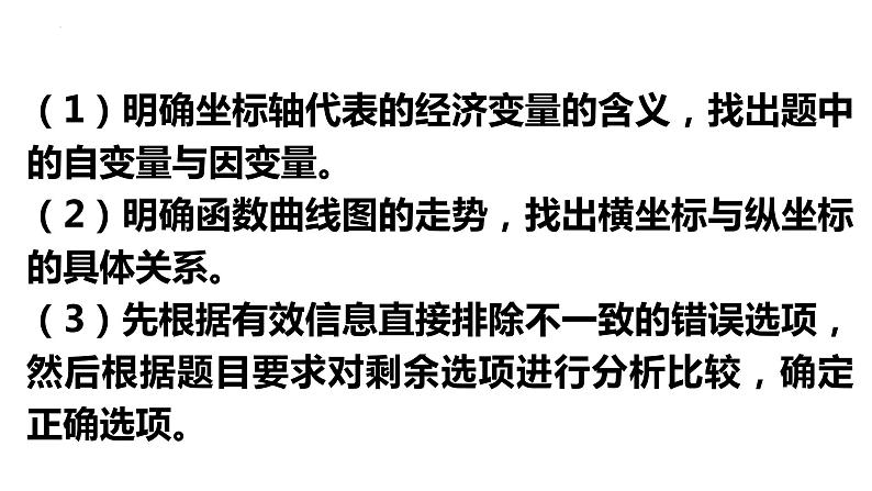 函数曲线类选择题解题技巧：以2023年高考真题为例 课件-2024届高考政治一轮复习统编版08