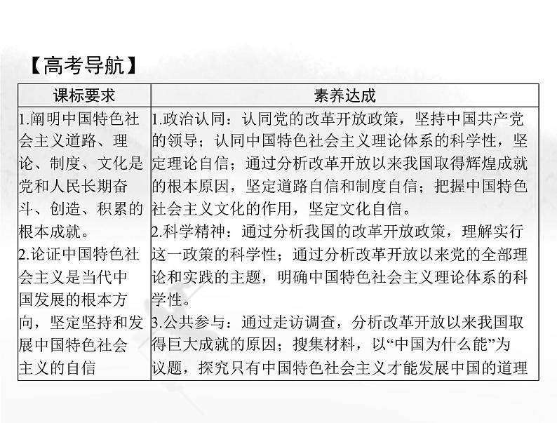 高考思想政治一轮复习第一部分必修1第三课只有中国特色社会主义才能发展中国课件02