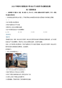 湖南省郴州市普通高中2023年学业水平合格性考试模拟监测政治试题（Word版附解析）